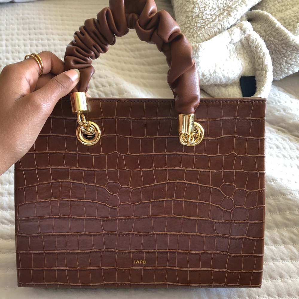 JW PEI brown top handle bag